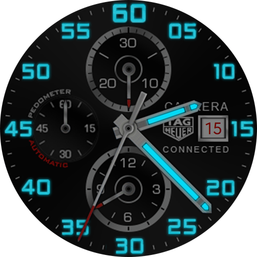 Tag Heuer Carrera Watchface at night